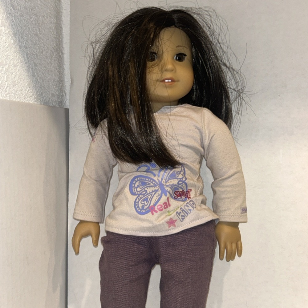 American Girl Doll JLY #55 Doll RETIRED ~ Dark Brown Hair Hazel Eyes Freckles - Picture 6 of 8